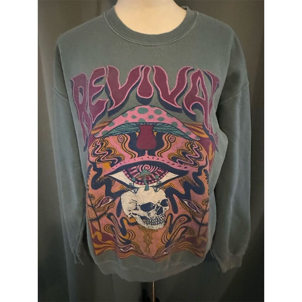 Urban Outfitters Women's Graphic Skull Sweatshirt Multicolor Size S